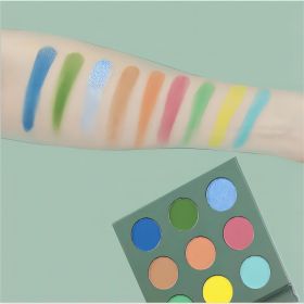 9-Color Summer Oil Painting Garden Eyeshadow Palette Makeup Palette for Eyes Cruelty-Free