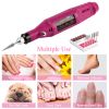 Nail Art Drill Kit Professional Finger Toe Nail Care Electric Nail Polishing Machine Manicure Pedicure File Tools