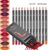 12Pcs Professional Waterproof Lipliner Pencil Smooth Natural Lip Liner Pen Lip Long Lasting Moisturizer Cosmetic Makeup