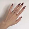 False Fingernails Wine Red Artificial False Nails Tips Long Full Cover Fake Nail Art Decoration Fake Nails