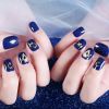 Royal Blue False Fingernails Artificial False Nails Tips Full Cover Wedding Bead Nail Art Decoration Fake Nails