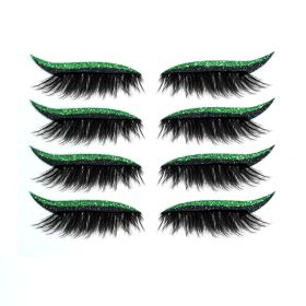 Glitter Self-adhesive Eyeshadow Sticker False Lashes Eye Makeup Sticker (Color: Q6)