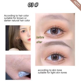 3/1 Pcs Liquid Wenkbrauw Tattoo Potlood 0.01Mm Ultra Dunne Kop Waterdichte Wenkbrauw Pen Zweet-Proof Gemakkelijk Om Kleur eye Cosmetische Make-Up (Color: 03 Light Brown)