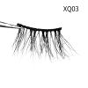 Nieuwe 1 Paar Mink Wimpers Gevleugelde Natuurlijke Lange Wimpers Piekerige Thicky Lash Handgemaakte Zwarte Wimper Half Lash Voor Wimper Extension