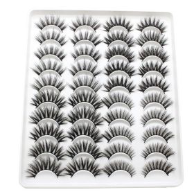 20 Pairs Mink Lashes Natural False Eyelashes Dramatic Volume Fake Lashes Soft Thick Long Eyelashes Wispy Makeup Extension 2022 (Color: YP401)