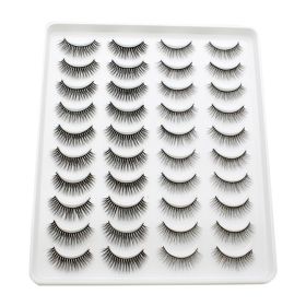 20 Pairs Mink Lashes Natural False Eyelashes Dramatic Volume Fake Lashes Soft Thick Long Eyelashes Wispy Makeup Extension 2022 (Color: YP208)