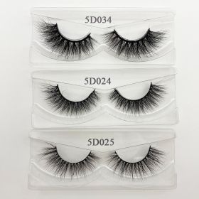 Wholesale 20/30/40/50Pairs Eyelashes 3D Mink Lashes Handmade Fluffy Dramatic Lashes Cruelty Free False Eyelashes Makeup Lashes (Color: 034 024 025, size: 50pairs)