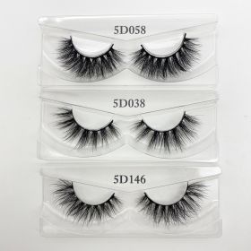 Wholesale 20/30/40/50Pairs Eyelashes 3D Mink Lashes Handmade Fluffy Dramatic Lashes Cruelty Free False Eyelashes Makeup Lashes (Color: 058 038 146, size: 50pairs)