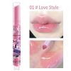 Jelly Mirror Lipstick Makeup Love Shape Waterproof Non-stick Cup Solid Lip Gloss Clear Long Lasting Moisturizing Lipstick Pen