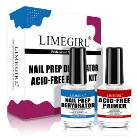 Limegirl Nail Base Glue Nail Adhesive Reinforcement Binders Liquid Matching Agent Desiccant Nail Primers Nail Prep Dehydrator (size: G92+G93)