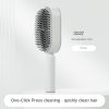 Self Cleaning Hair Brush For Women Massage Scalp Promote Blood Circulation Anti Hair Loss 3D Hair Growth Comb Hairbrush Self-Cleaning Hair Brush   3D)