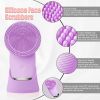 CONESN Electric Facial Cleansing Brush,Silicone Facial Cleansing Brush, Electric Silicone Face Brush, Sonic Facial Cleansing Brush For Makeup Remover)