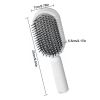 Self Cleaning Hair Brush For Women Massage Scalp Promote Blood Circulation Anti Hair Loss 3D Hair Growth Comb Hairbrush Self-Cleaning Hair Brush   3D)