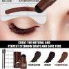 Eyebrow Stamp Stencil Kit, Eyebrow Definer Powder Stamp Makeup